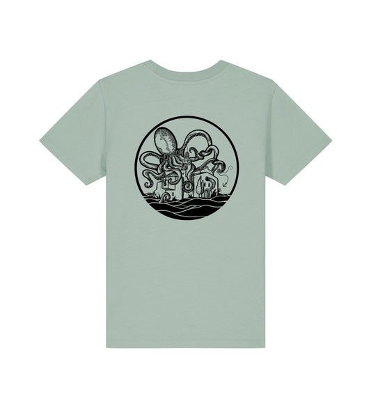 Camiseta para niño/a unisex CDQ color verde aloe