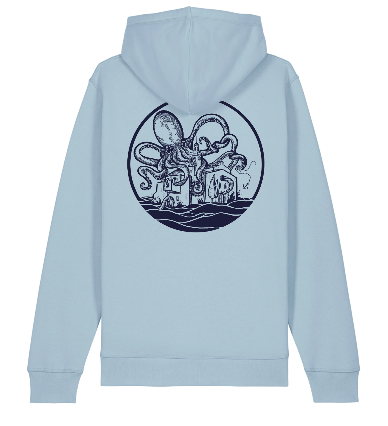 Sudadera con capucha CDQ algodón orgánico OKTOP Cadaqués