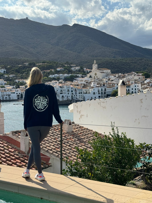 Sudadera con cremallera Rosa dels Vents French Blue