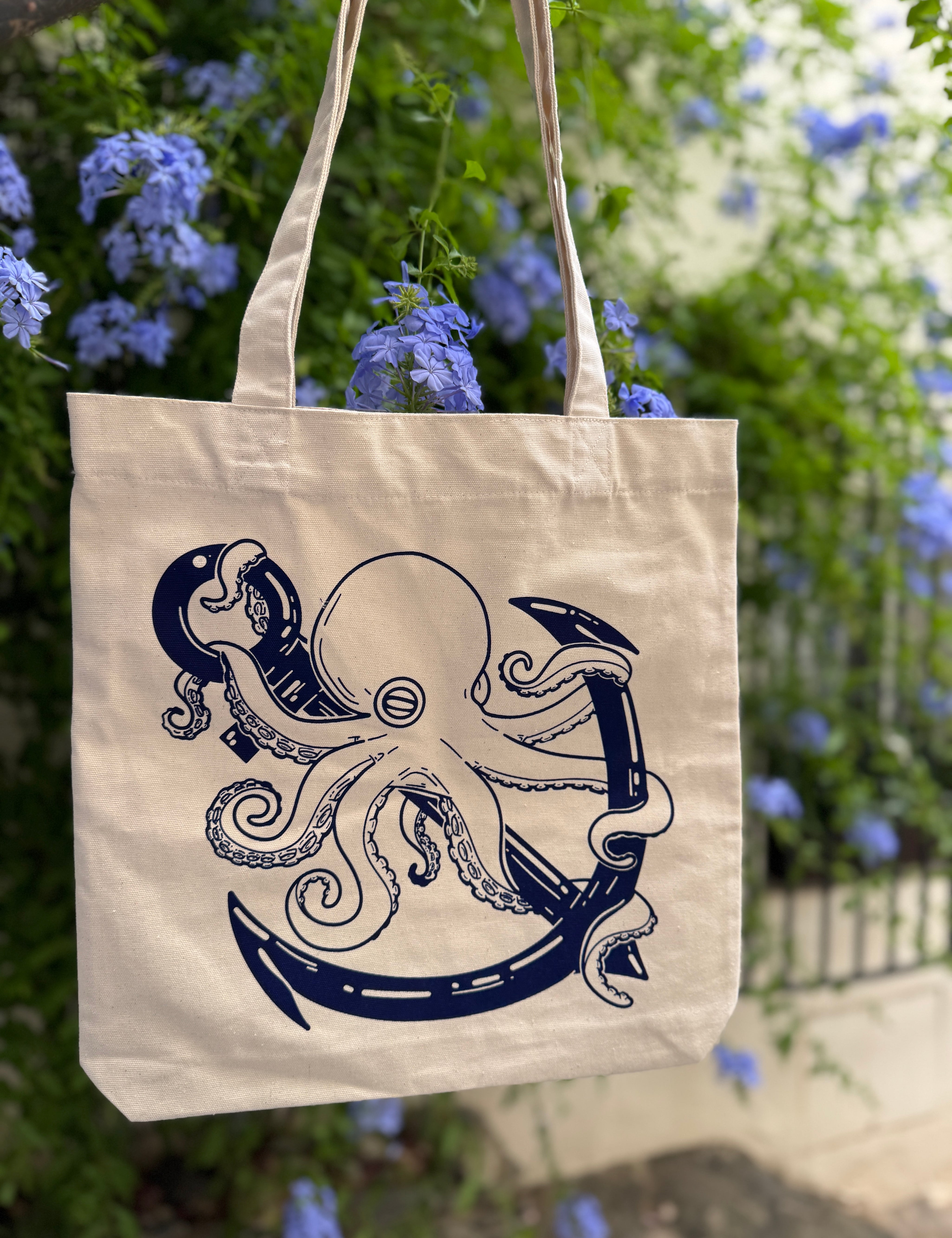 Tote Bag Natural algodón orgánico reciclado OKTOP Cadaqués