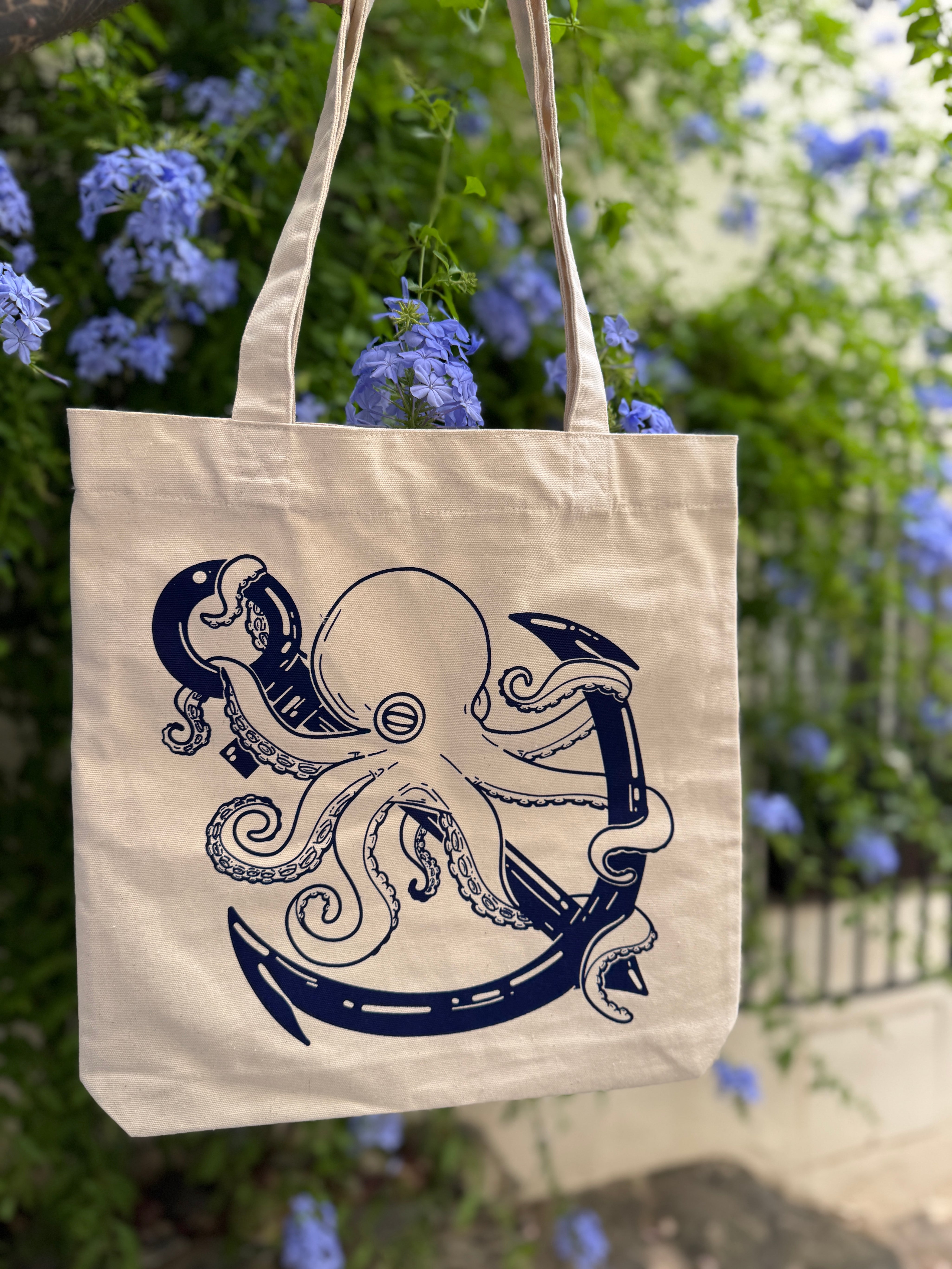 Tote Bag Natural algodón orgánico reciclado OKTOP Cadaqués