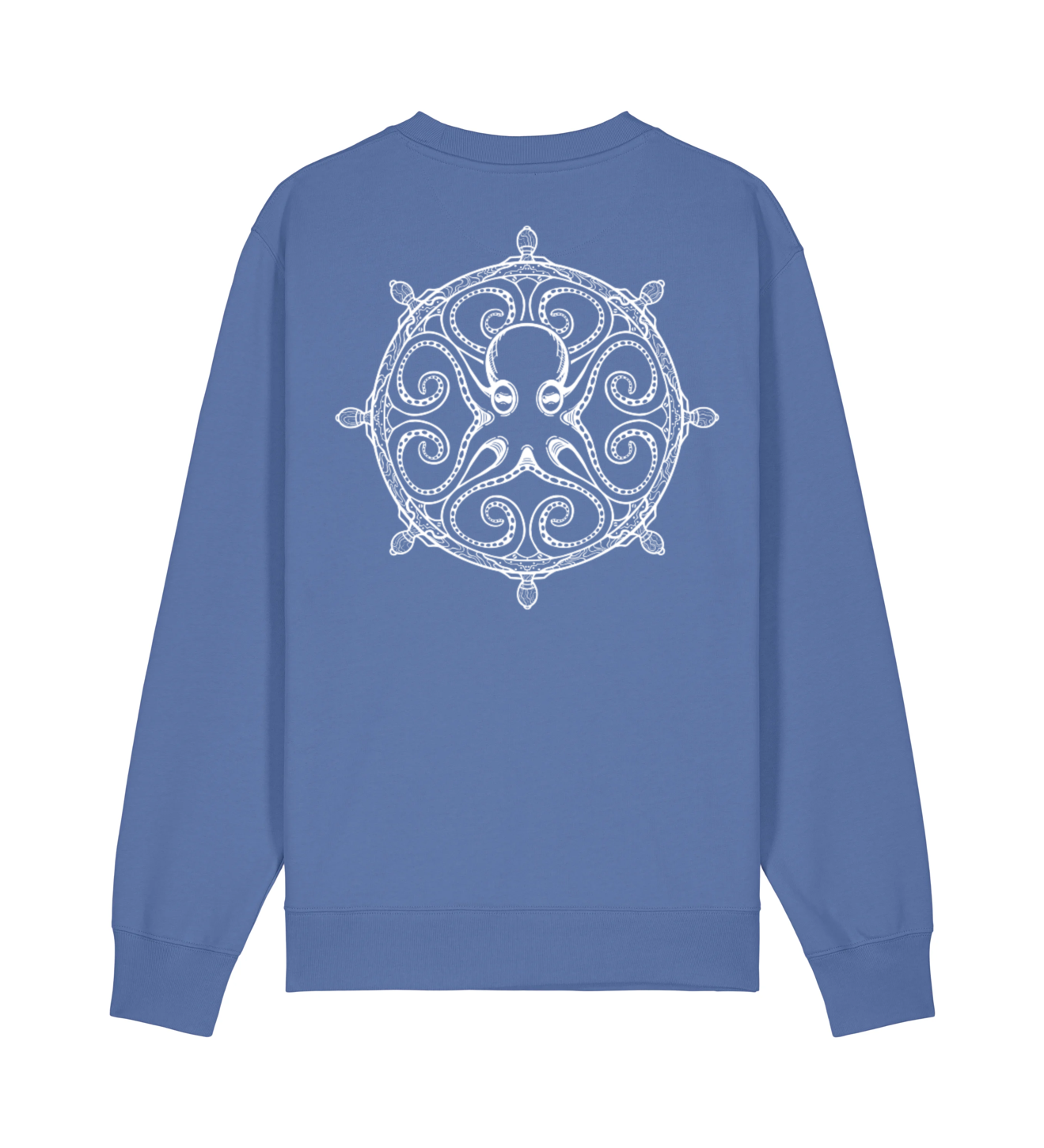 Sudadera sin capucha Azul Timó algodón orgánico OKTOP