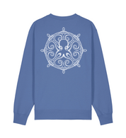 Sudadera sin capucha Azul Timó algodón orgánico OKTOP