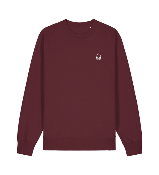 Sudadera sin capucha color Granate Timó