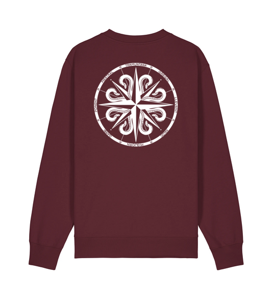 Sudadera sin capucha color Granate RDV