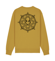 Sudadera sin capucha Ocre Timó algodón orgánico OKTOP